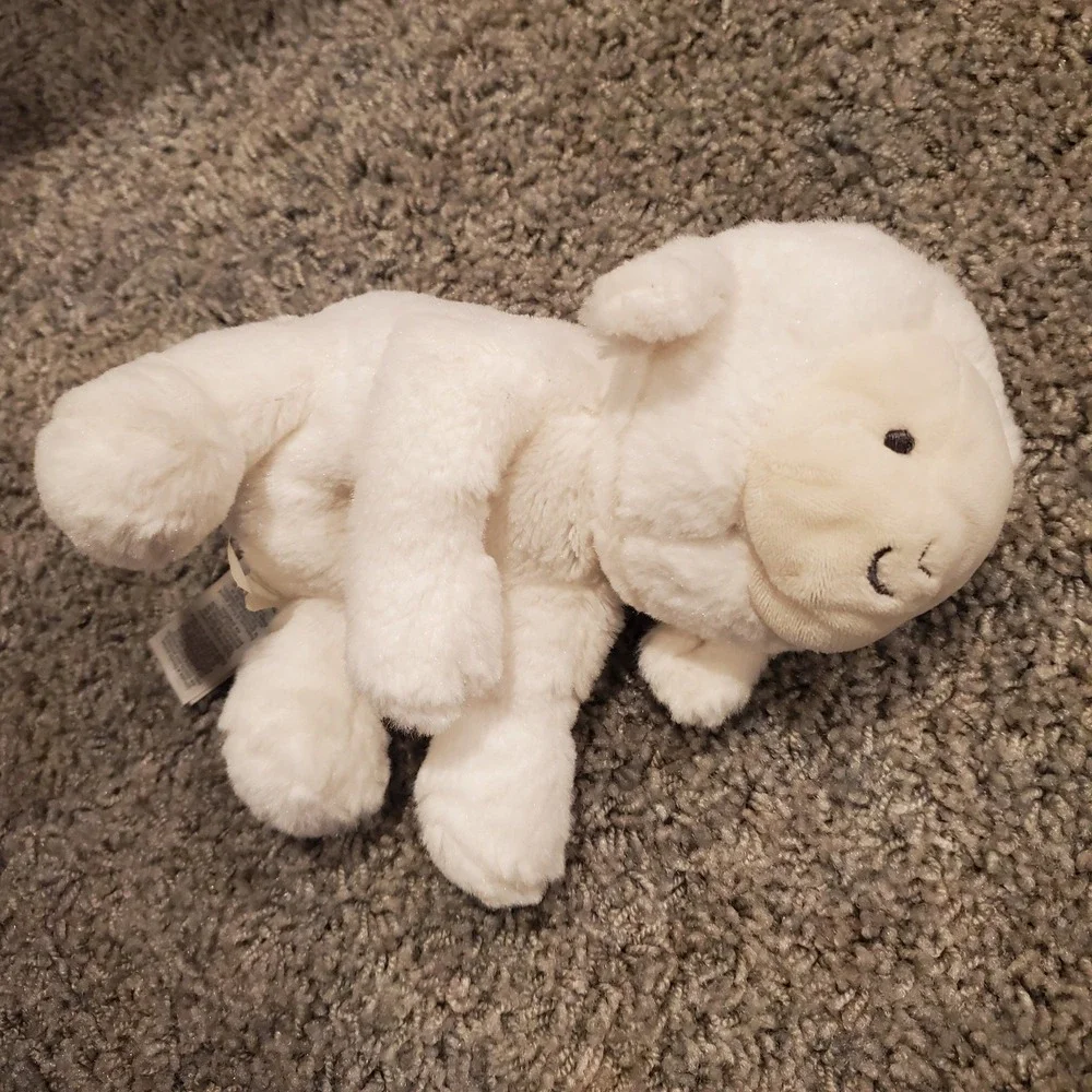 Child of Mine Carters White‎ Lamb Sheep Plush Rattle Stuffed Animal Easter